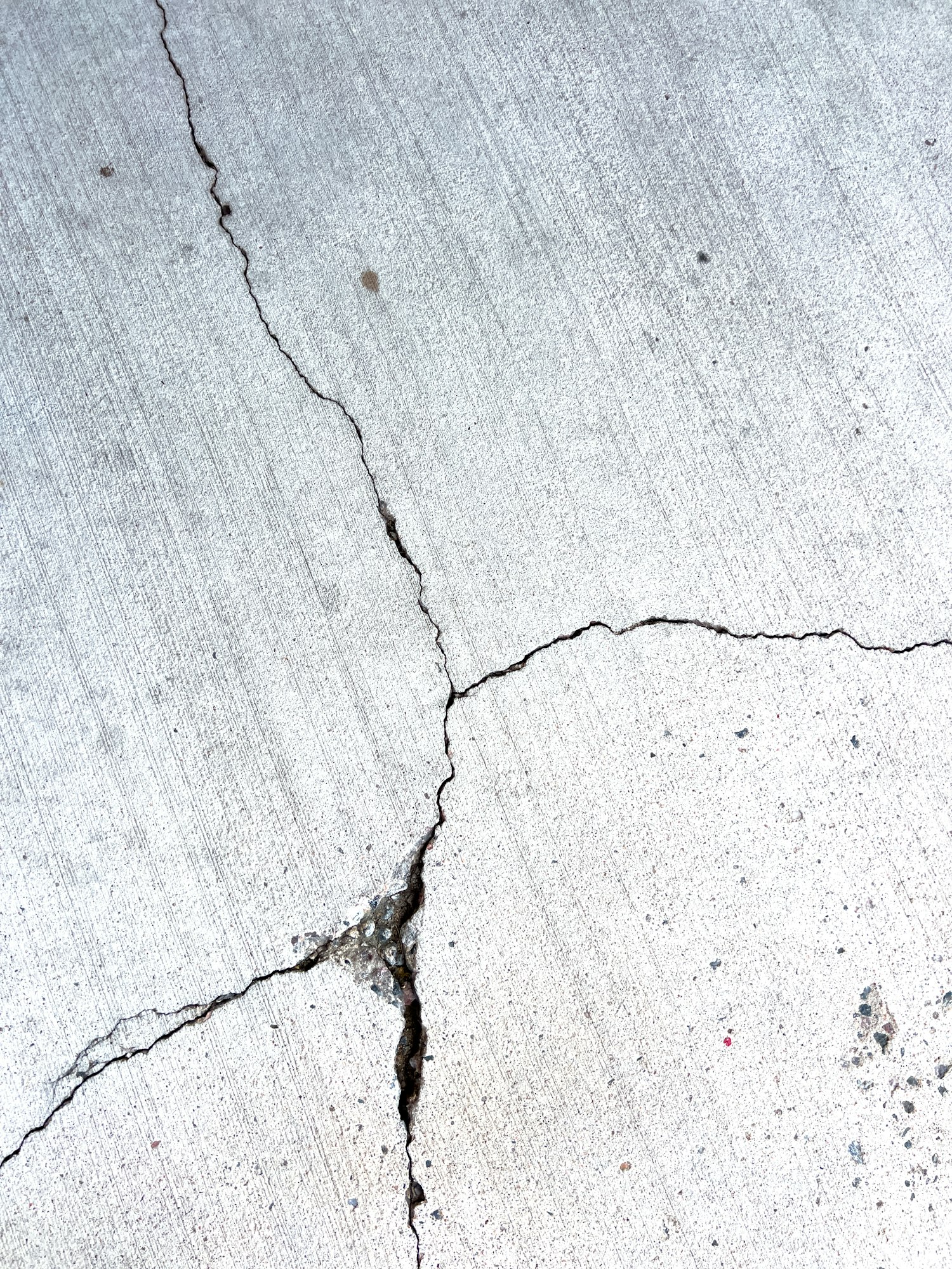 Close-Up of a Cracked Concrete Surface